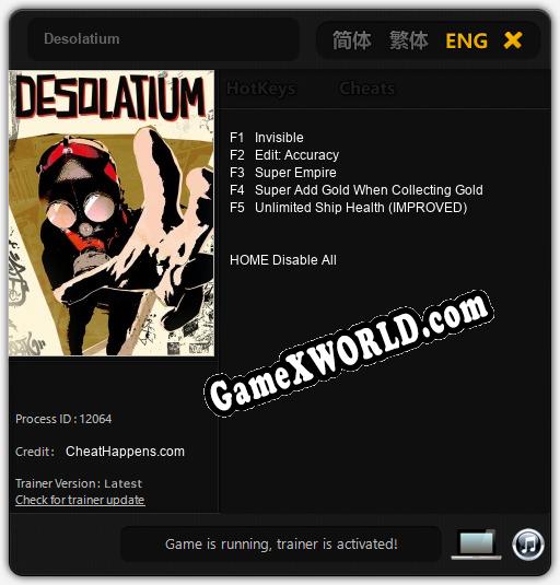 Desolatium: Трейнер +13 [v1.7]