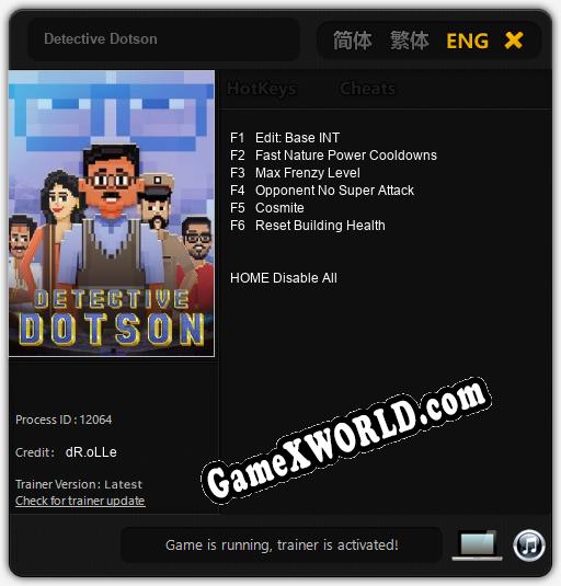 Detective Dotson: Трейнер +6 [v1.8]