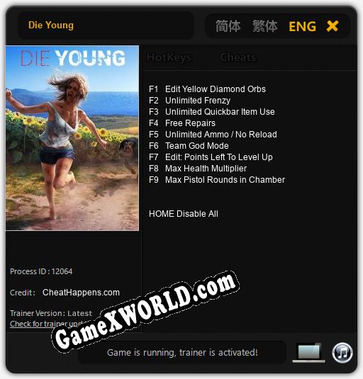 Die Young: Трейнер +9 [v1.6]