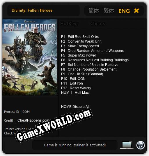 Divinity: Fallen Heroes: ТРЕЙНЕР И ЧИТЫ (V1.0.92)