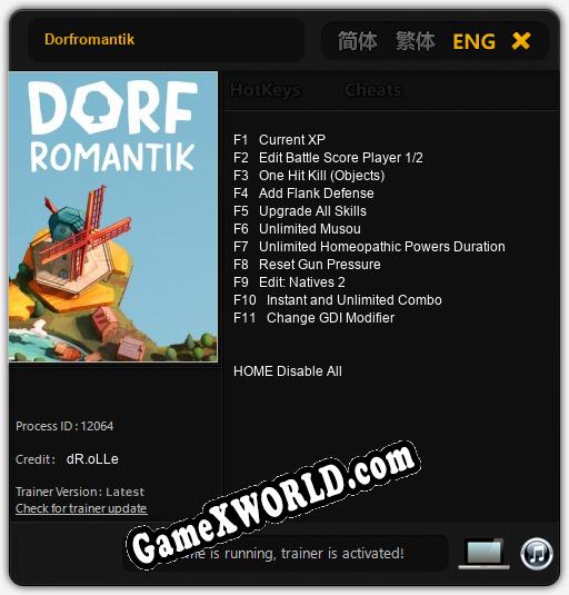 Трейнер для Dorfromantik [v1.0.7]
