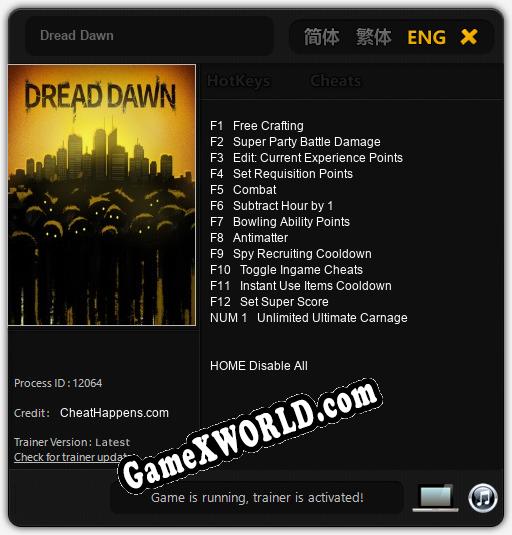 Трейнер для Dread Dawn [v1.0.3]