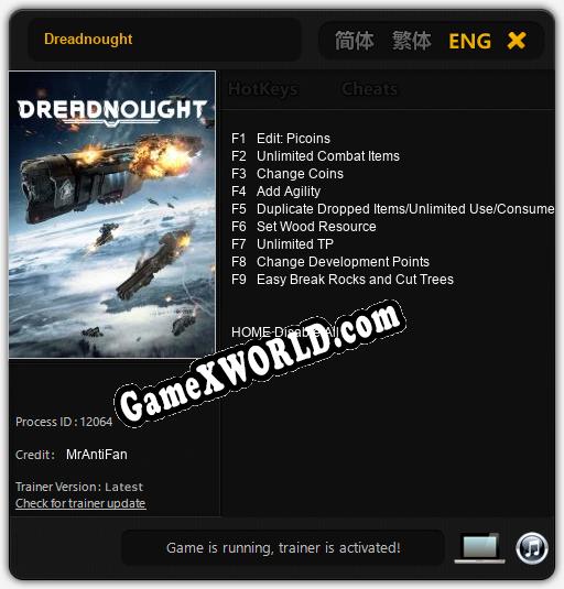 Dreadnought: Читы, Трейнер +9 [MrAntiFan]