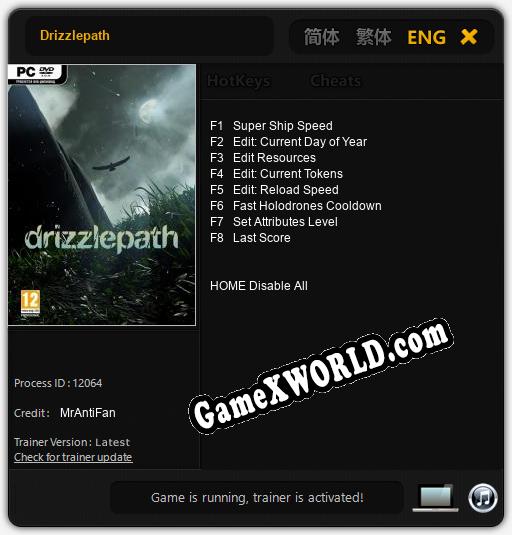Drizzlepath: Читы, Трейнер +8 [MrAntiFan]
