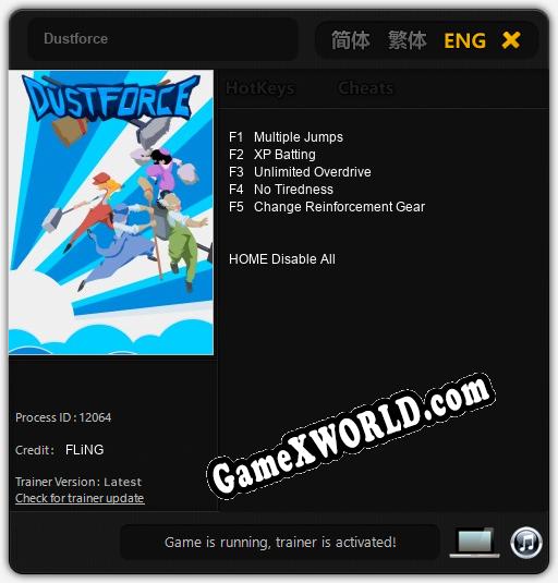 Dustforce: Трейнер +14 [v1.6]