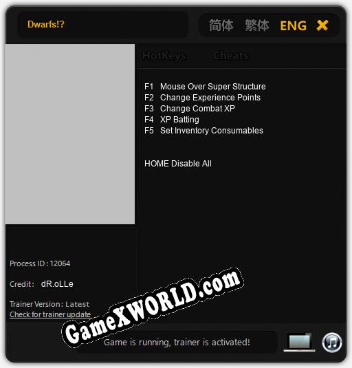 Dwarfs!?: Трейнер +5 [v1.9]