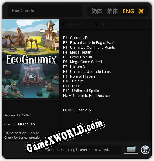EcoGnomix: Читы, Трейнер +13 [MrAntiFan]
