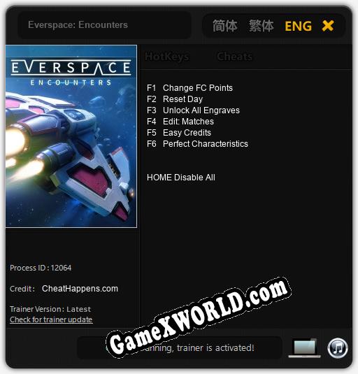 Everspace: Encounters: ТРЕЙНЕР И ЧИТЫ (V1.0.73)