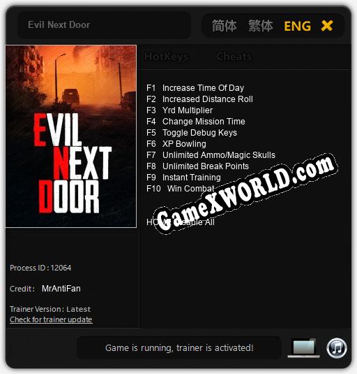 Трейнер для Evil Next Door [v1.0.2]