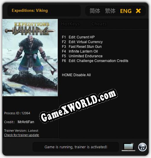 Expeditions: Viking: ТРЕЙНЕР И ЧИТЫ (V1.0.6)