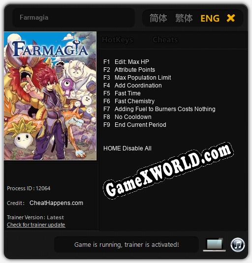 Farmagia: Читы, Трейнер +9 [CheatHappens.com]