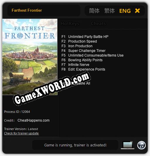 Farthest Frontier: Трейнер +8 [v1.6]