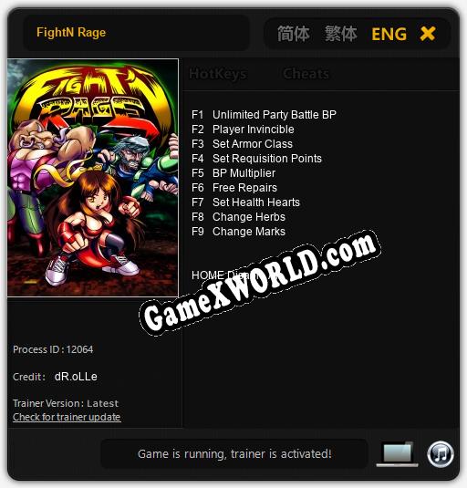 Трейнер для FightN Rage [v1.0.1]