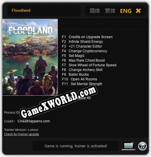 Floodland: ТРЕЙНЕР И ЧИТЫ (V1.0.80)