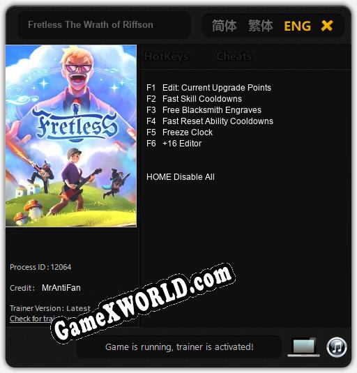 Fretless The Wrath of Riffson: Читы, Трейнер +6 [MrAntiFan]