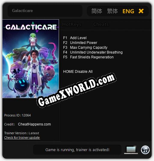Galacticare: Трейнер +5 [v1.9]