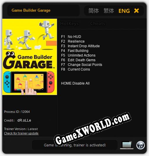 Game Builder Garage: ТРЕЙНЕР И ЧИТЫ (V1.0.97)