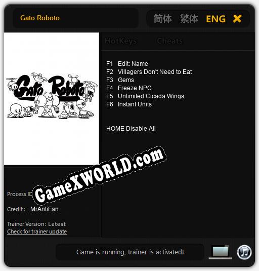 Gato Roboto: Трейнер +6 [v1.6]