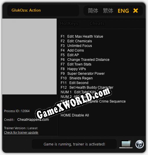 GlukOza: Action: Трейнер +15 [v1.8]
