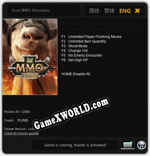 Goat MMO Simulator: Трейнер +6 [v1.1]
