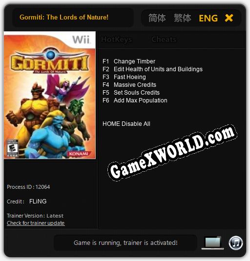 Gormiti: The Lords of Nature!: Трейнер +6 [v1.8]