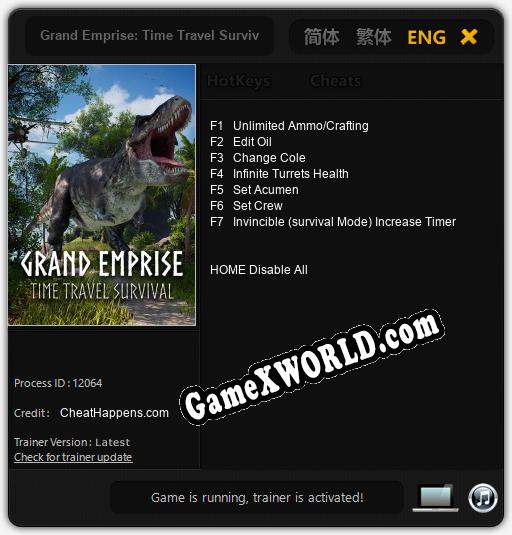 Grand Emprise: Time Travel Survival: ТРЕЙНЕР И ЧИТЫ (V1.0.83)