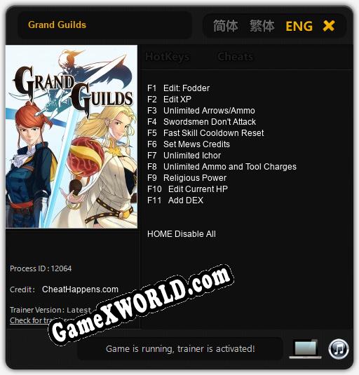 Grand Guilds: Трейнер +11 [v1.7]