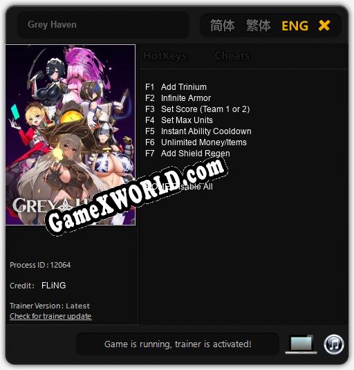Grey Haven: Трейнер +7 [v1.6]