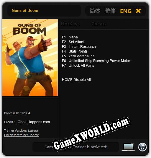Guns of Boom: Трейнер +7 [v1.6]