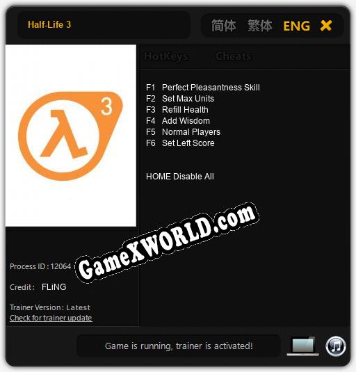 Half-Life 3: Читы, Трейнер +6 [FLiNG]