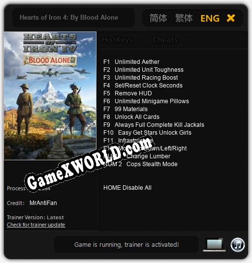 Hearts of Iron 4: By Blood Alone: Читы, Трейнер +14 [MrAntiFan]