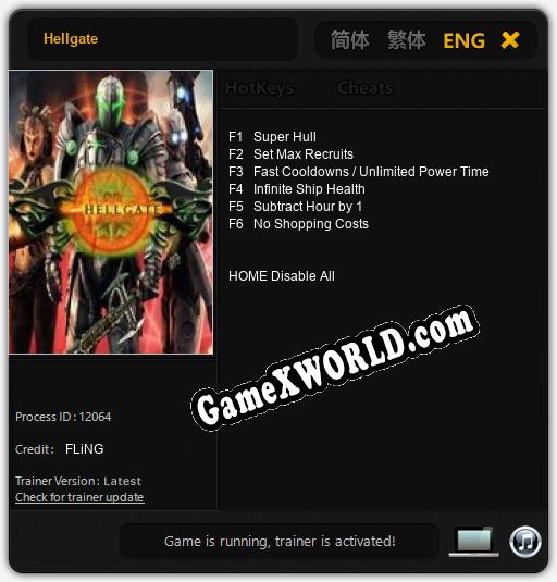 Hellgate: Трейнер +6 [v1.5]