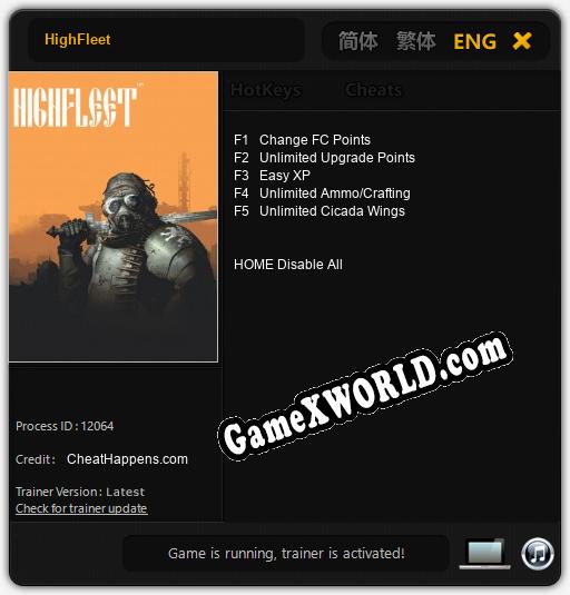 HighFleet: Читы, Трейнер +5 [CheatHappens.com]