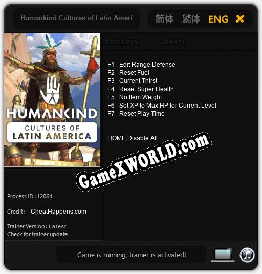 Humankind Cultures of Latin America: Читы, Трейнер +7 [CheatHappens.com]