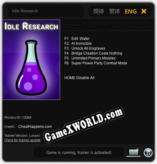 Idle Research: Читы, Трейнер +6 [CheatHappens.com]