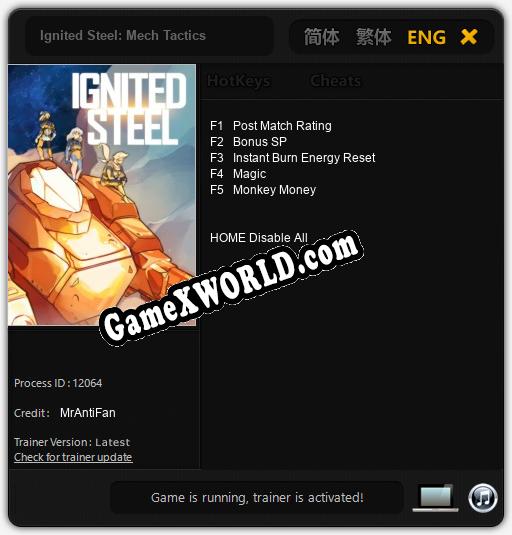 Ignited Steel: Mech Tactics: ТРЕЙНЕР И ЧИТЫ (V1.0.15)