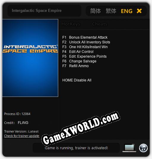 Intergalactic Space Empire: Трейнер +7 [v1.6]