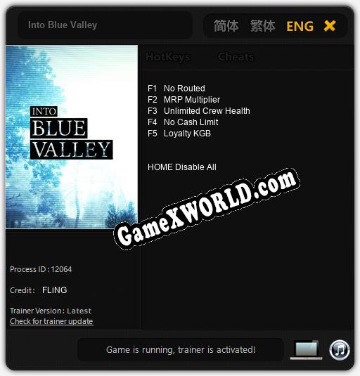 Into Blue Valley: Читы, Трейнер +5 [FLiNG]