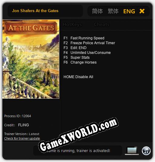Трейнер для Jon Shafers At the Gates [v1.0.3]