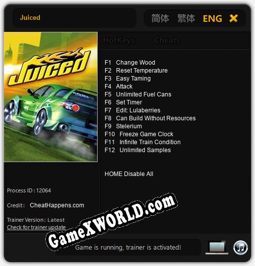 Трейнер для Juiced [v1.0.9]