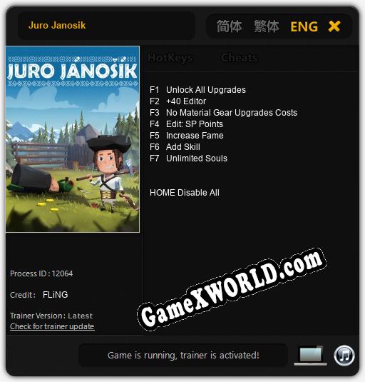Juro Janosik: ТРЕЙНЕР И ЧИТЫ (V1.0.53)