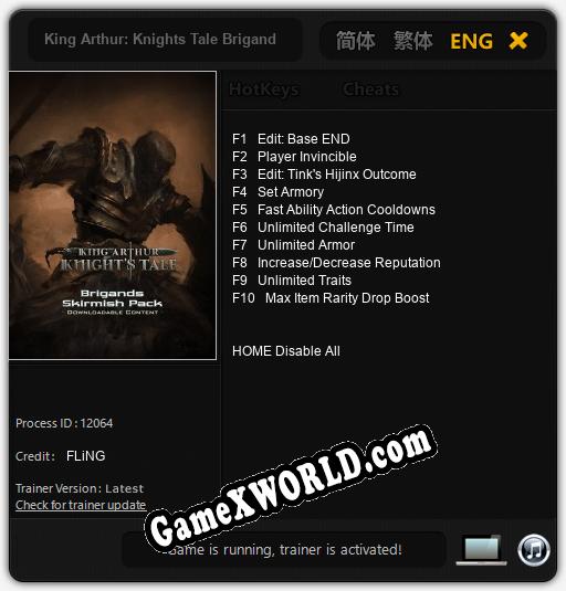 King Arthur: Knights Tale Brigands Skirmish: Читы, Трейнер +10 [FLiNG]