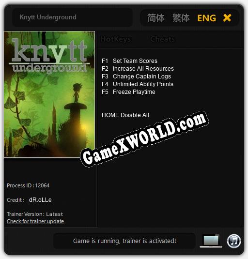 Knytt Underground: Трейнер +5 [v1.8]