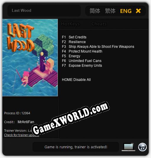 Last Wood: Трейнер +7 [v1.7]