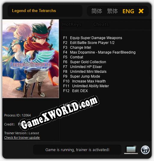 Legend of the Tetrarchs: Читы, Трейнер +12 [FLiNG]