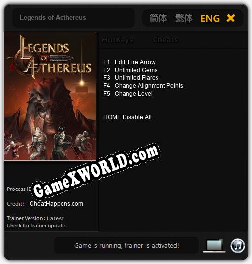 Legends of Aethereus: Трейнер +5 [v1.7]