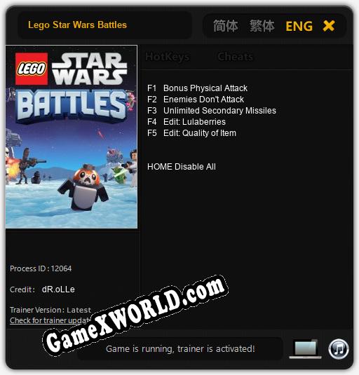 Lego Star Wars Battles: Читы, Трейнер +5 [dR.oLLe]