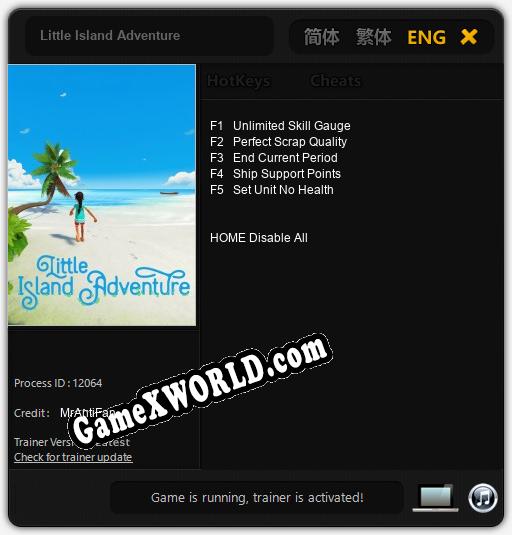 Трейнер для Little Island Adventure [v1.0.2]