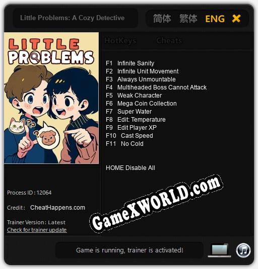 Little Problems: A Cozy Detective Game: Трейнер +11 [v1.4]