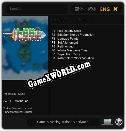 LootLite: Трейнер +8 [v1.8]